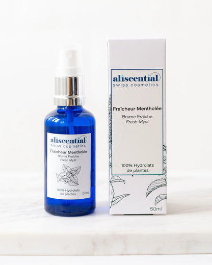 Brume Fraîcheur Mentholée Aliscential – flacon et packaging