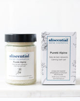 Pureté Alpine Aliscential – sels de bain et packaging