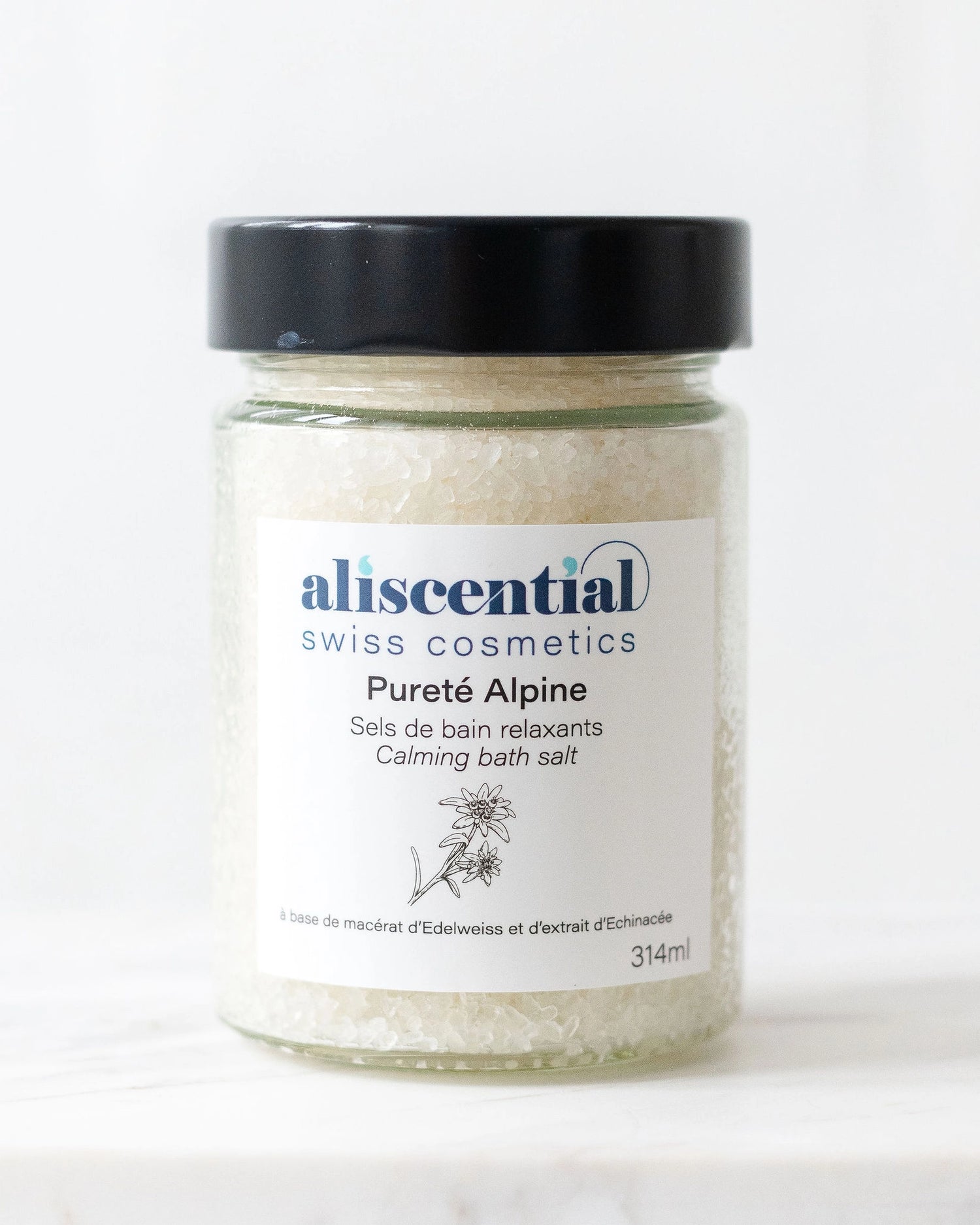 Pureté Alpine Aliscential – sels de bain énergisants aux extraits alpins