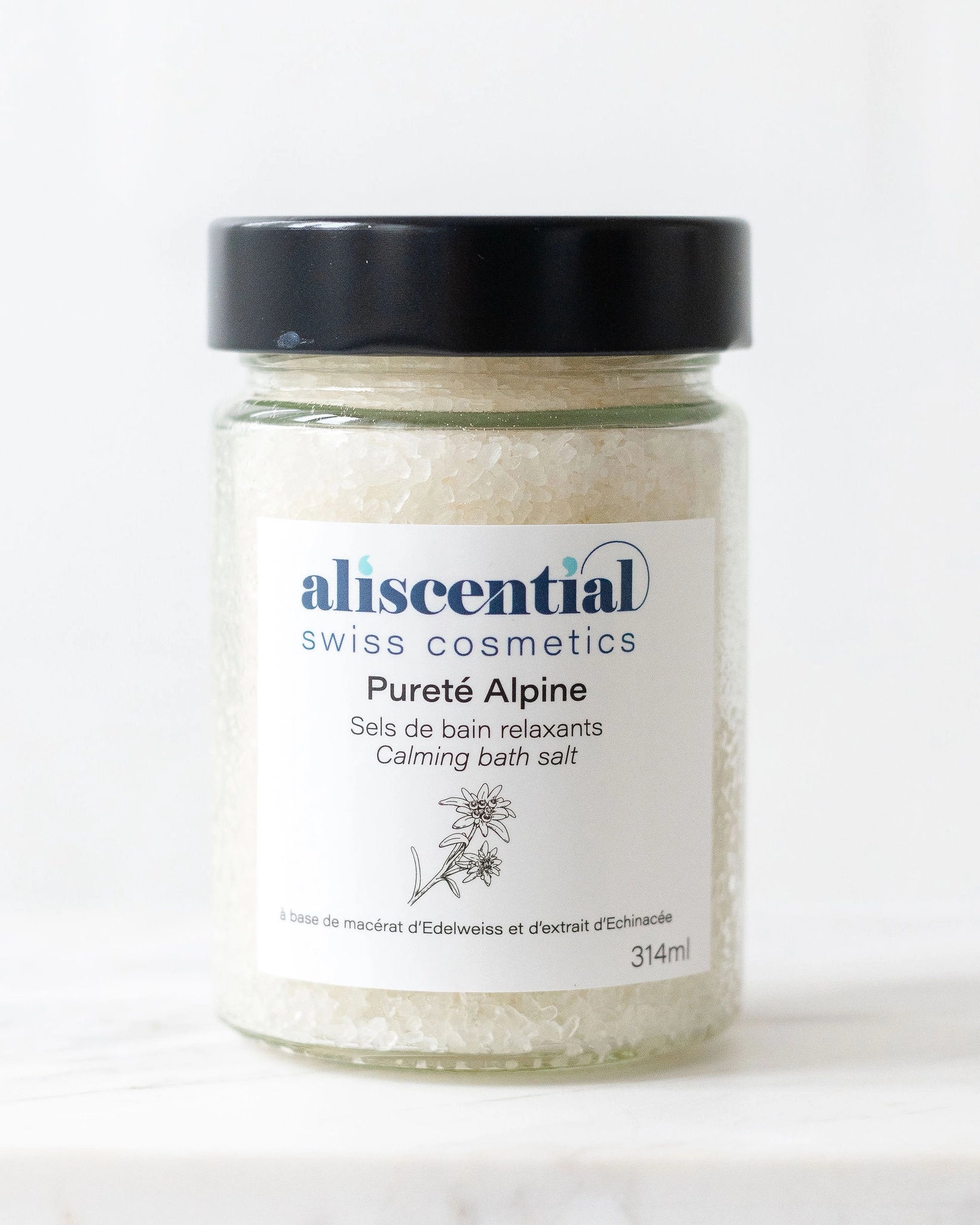 Pureté Alpine Aliscential – sels de bain énergisants aux extraits alpins