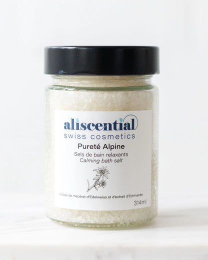 Pureté Alpine Aliscential – sels de bain énergisants aux extraits alpins