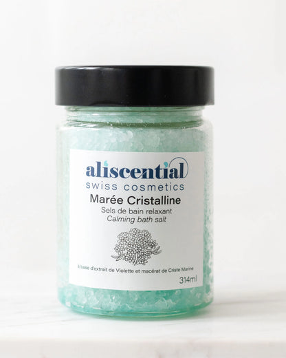 Marée Cristalline Aliscential – sels de bain relaxants parfum marin