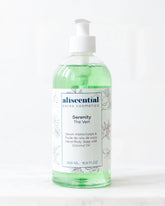 Flacon de savon liquide naturel Serenity au thé vert, avec huiles végétales