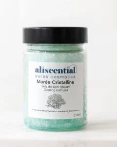 Sels de bain calmant Marée Cristaline avec parfum marin